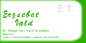 erzsebet vald business card